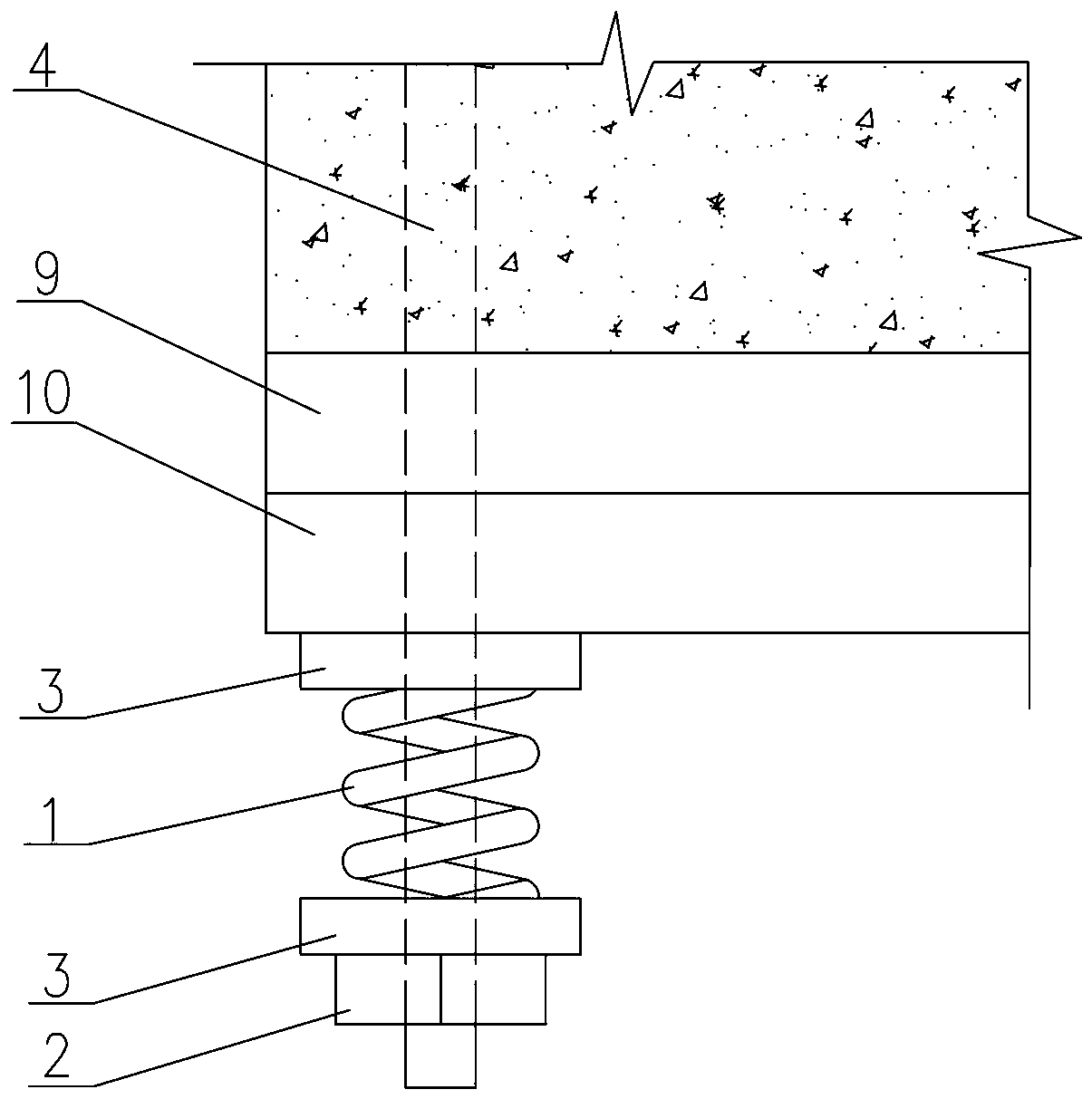Vertical micro-tensile isolation bearing