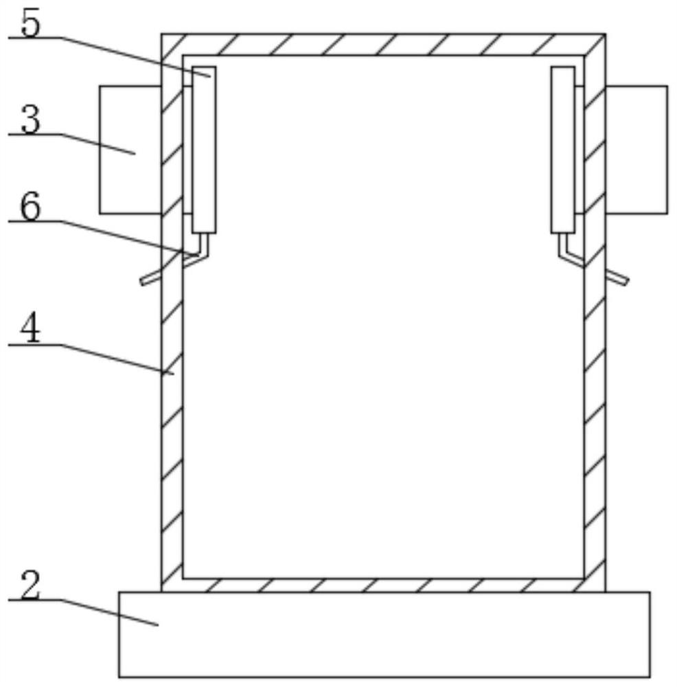 Shock absorption and heat dissipation electric power cabinet for electric power engineering