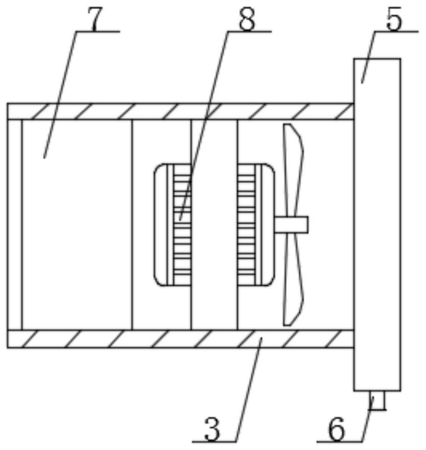 Shock absorption and heat dissipation electric power cabinet for electric power engineering