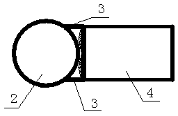 Construction method of reinforced concrete jacked pipe underground T-shaped butt joint