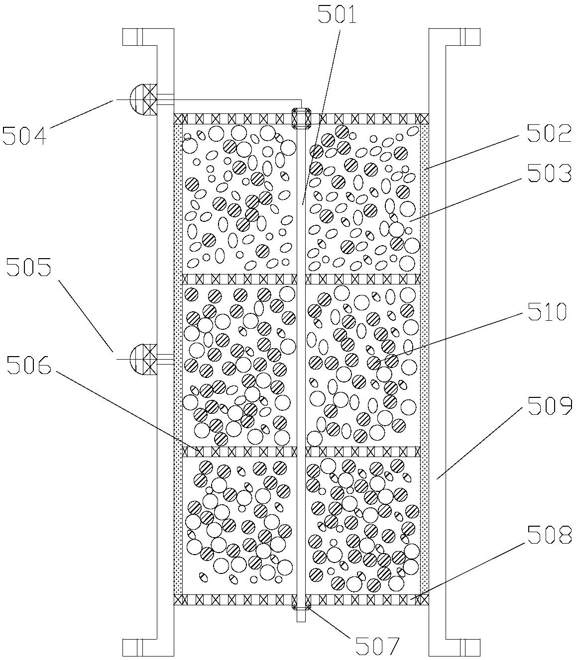 Electrochemical reinforced zero-valent iron waste water pretreatment system and method