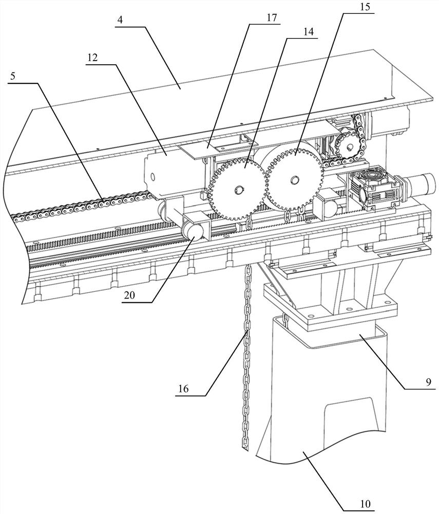 Railway line component laying and replacing operation method