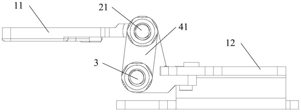 Rotating shaft assembly and electronic equipment