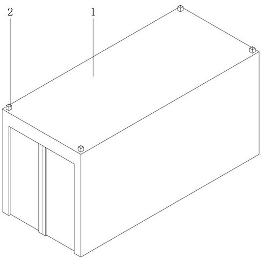 Environment-friendly container with high anti-vibration performance