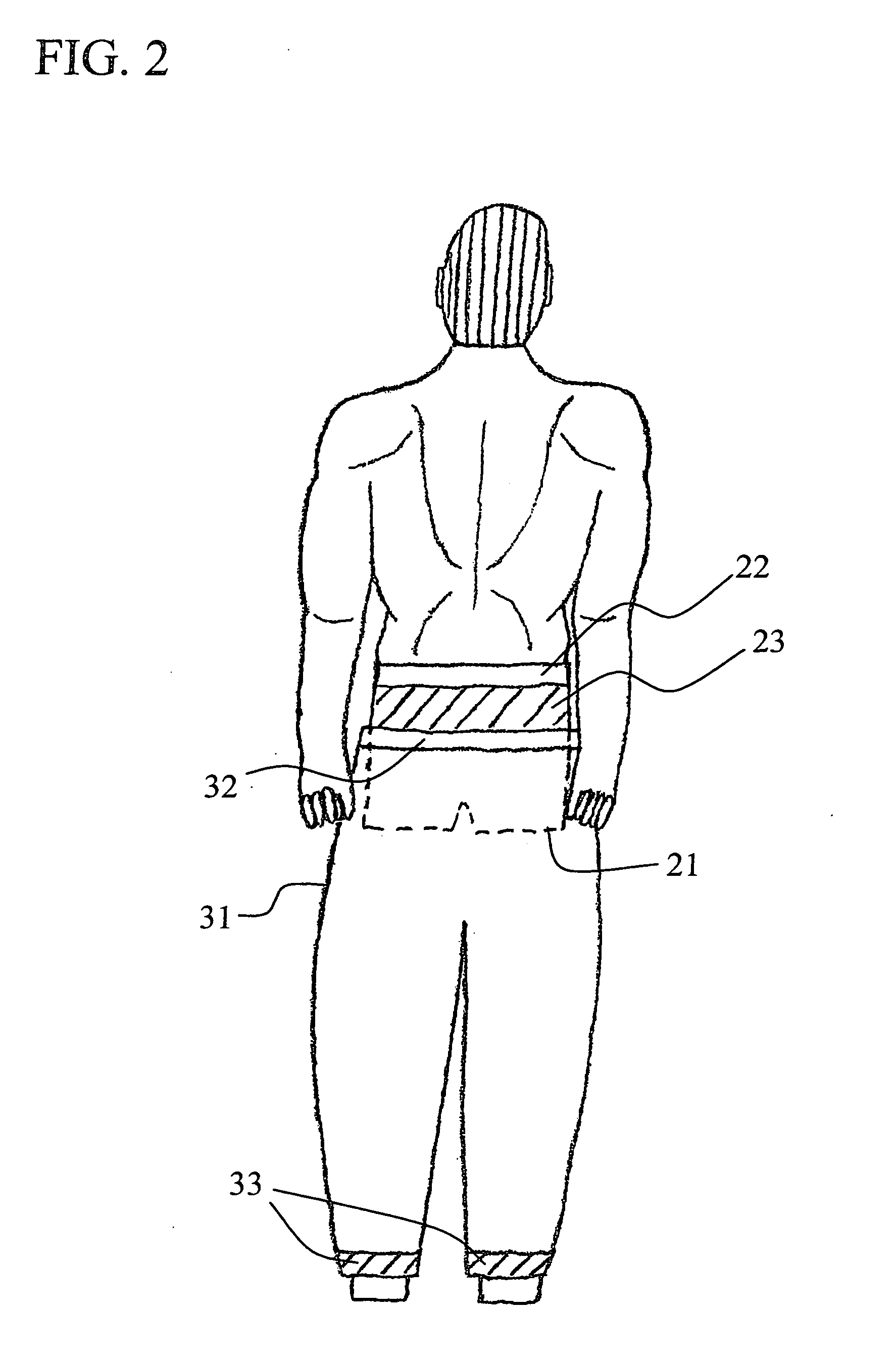 Pants construction stabilized by integral undergarment