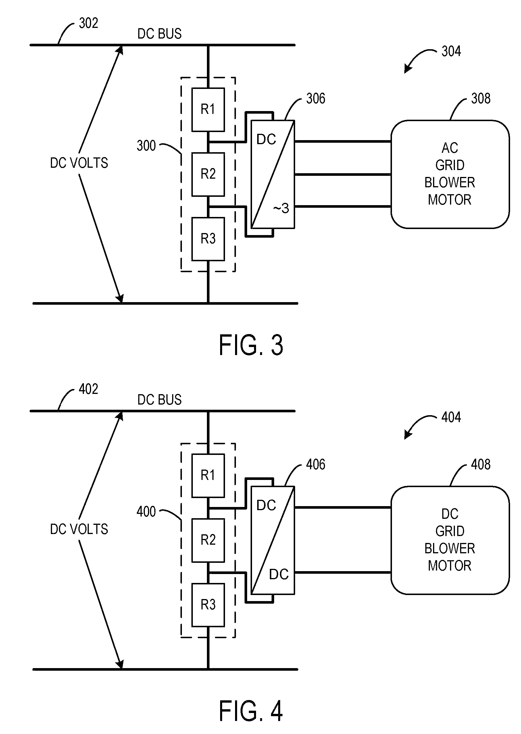 Variable-speed-drive system for a grid blower