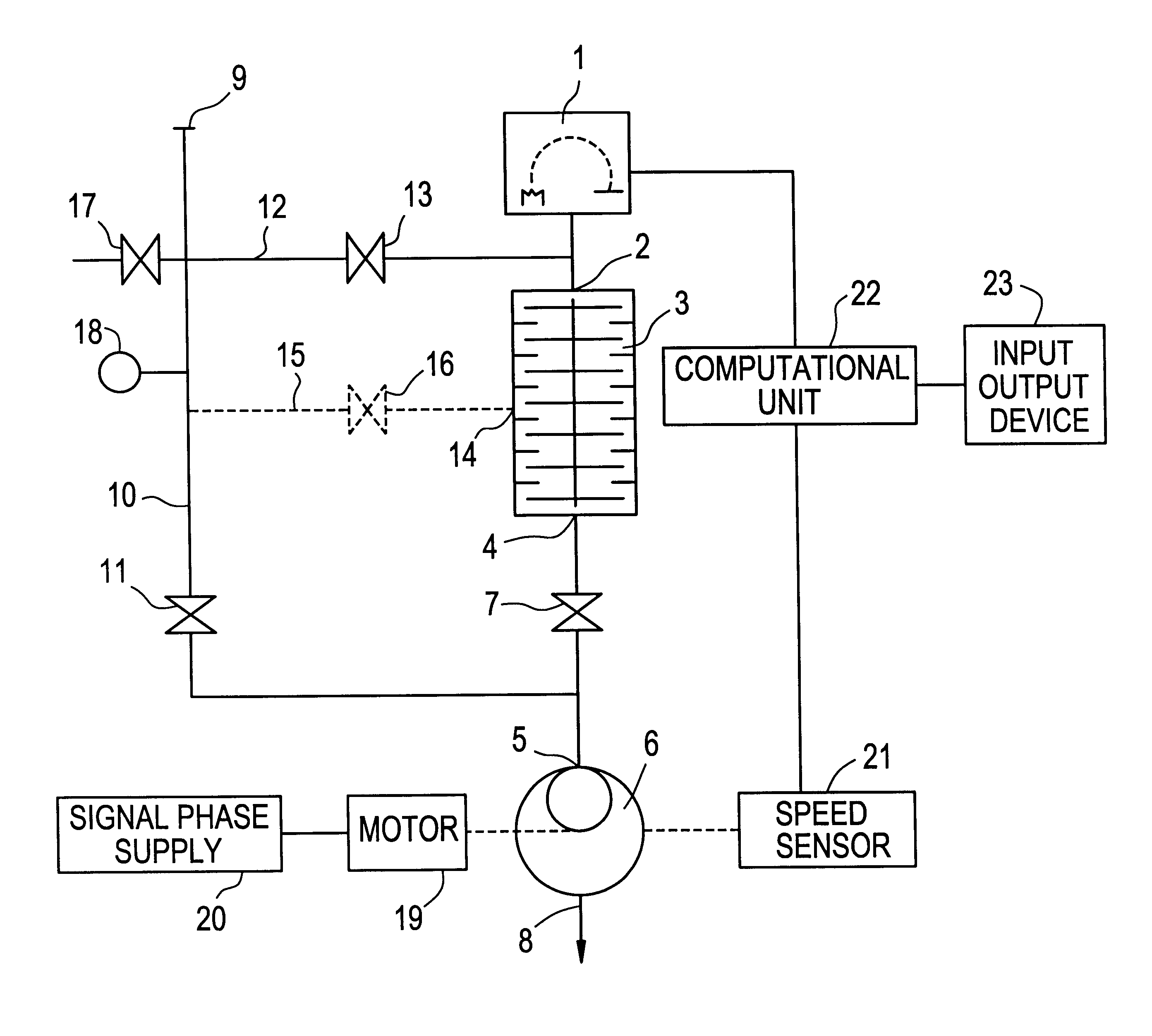 Variable speed primary pumping in a tracer gas leak detector