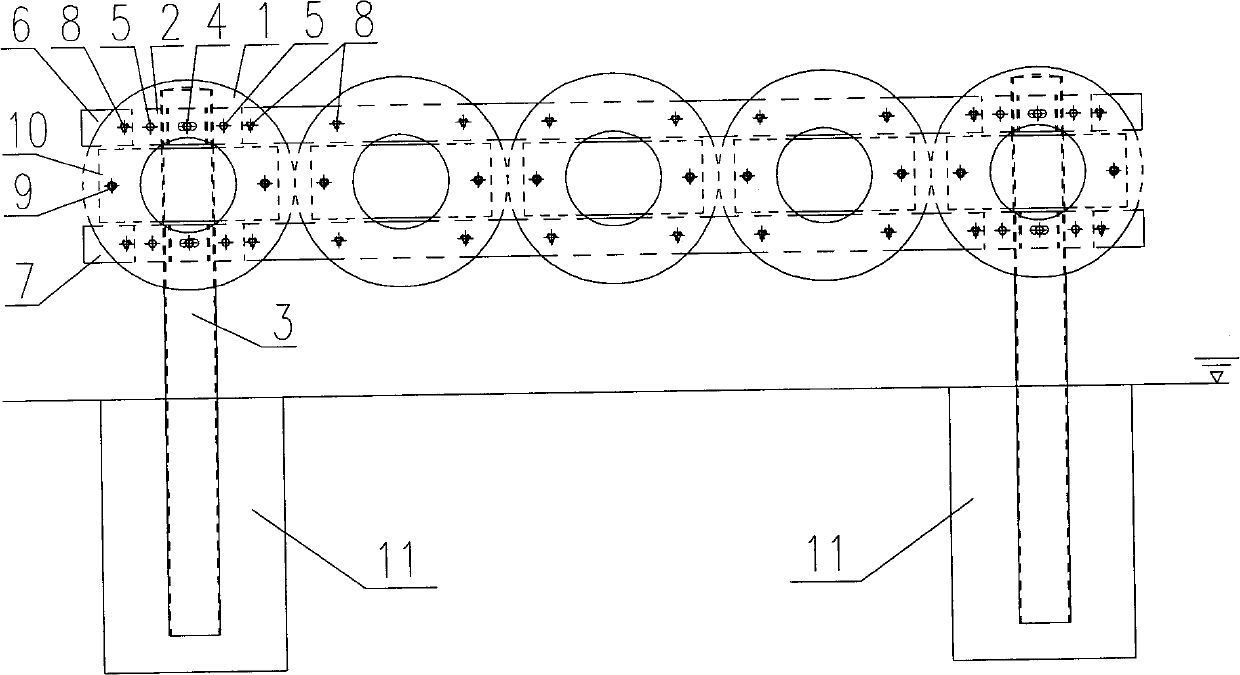 Road guard rail and building method thereof