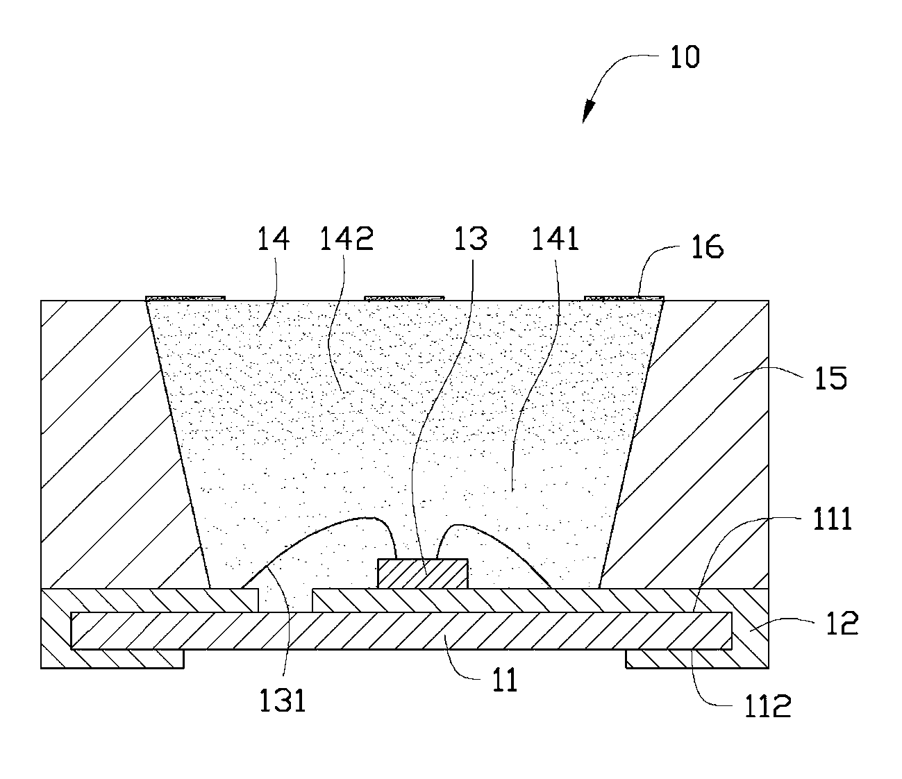 Light-emitting diode package structure
