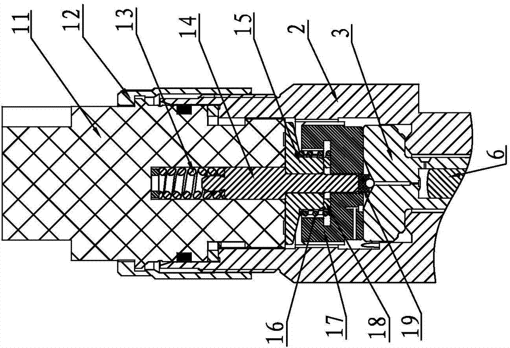 Hydraulic coupler of instant response type common-rail oil injector