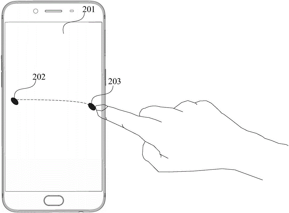 Display control method and apparatus, and mobile terminal