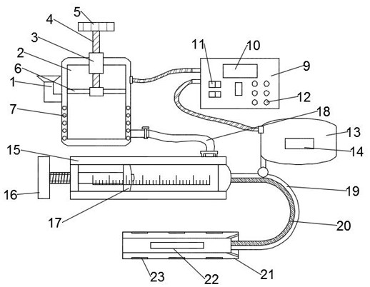 An esophageal medicine feeding device for gastroenterology