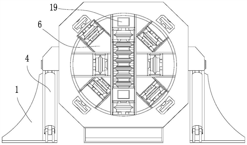 TBM (Tunnel Boring Machine) tunneling test bench for microwave-assisted rotary rock breaking