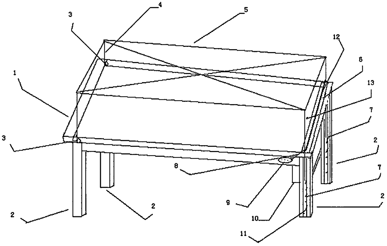 A dining table with its own dust cover