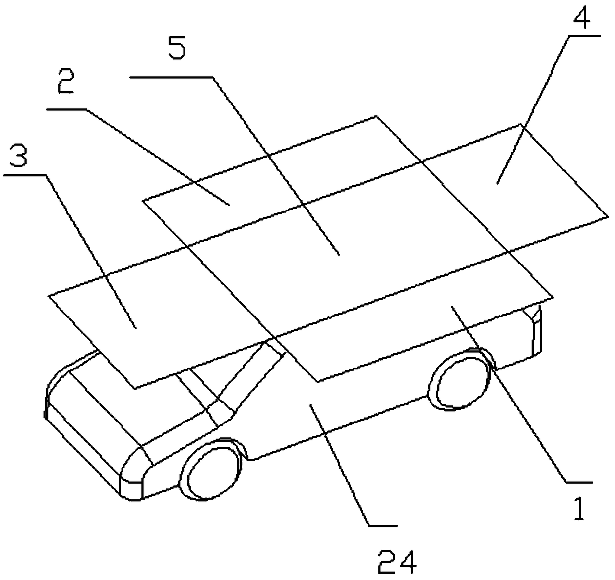 Roof automatic-folded solar panel power generation device