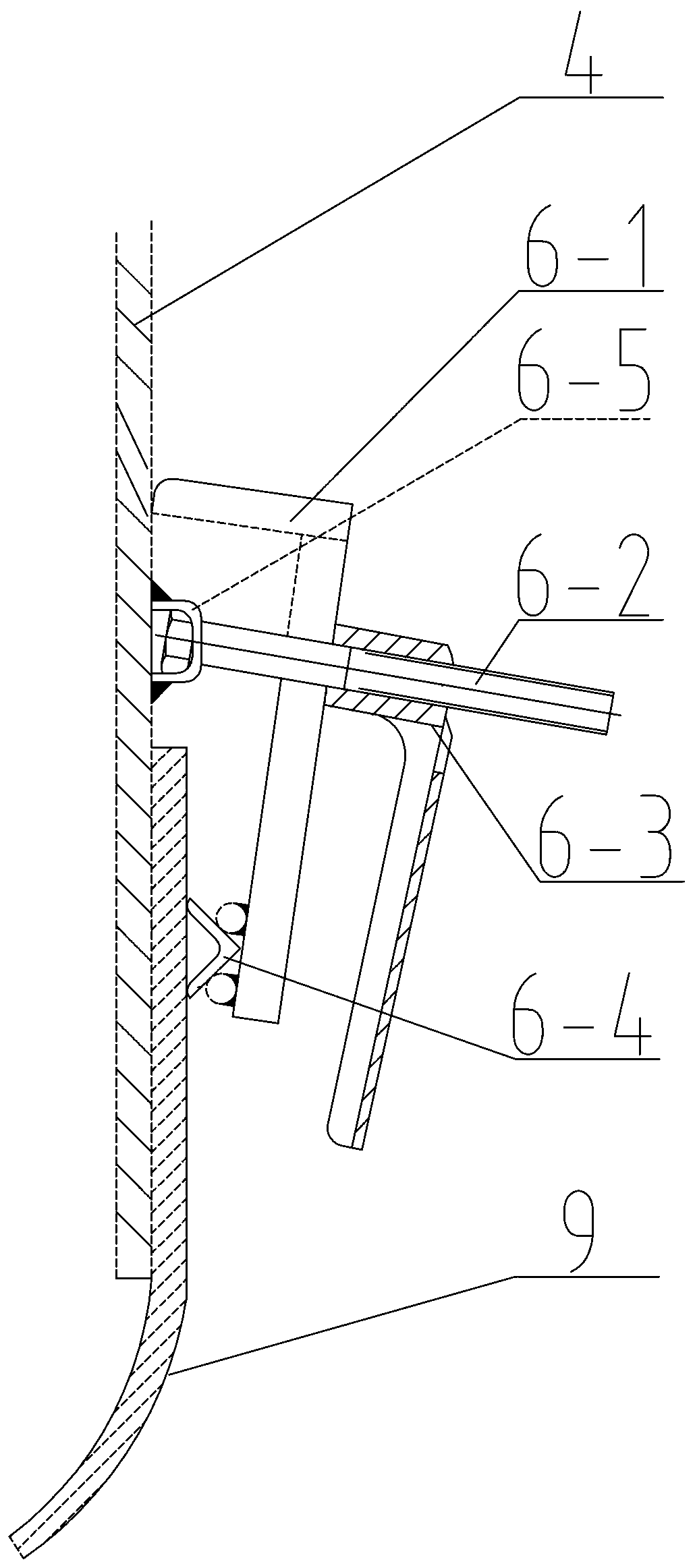 Sealing device for guide groove of sealing-tape machine