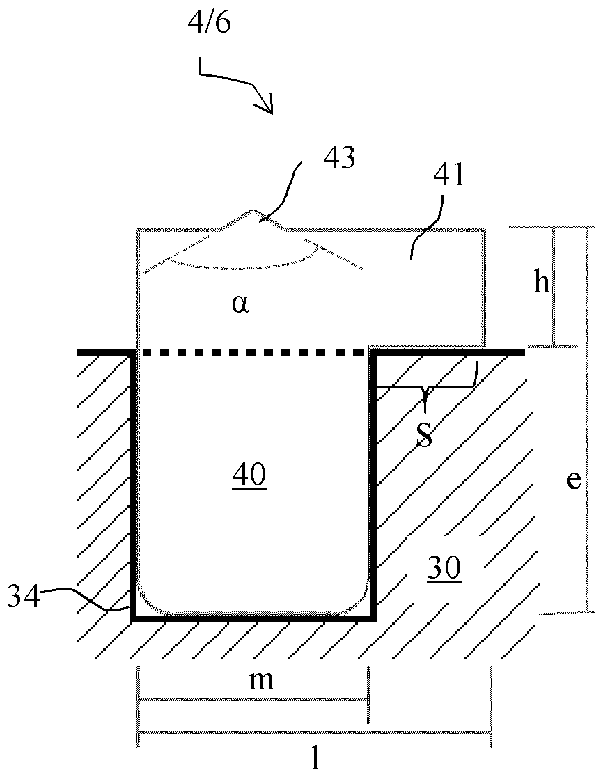 Method for moulding a flush profiled bead on a glazing member and moulding device for said method