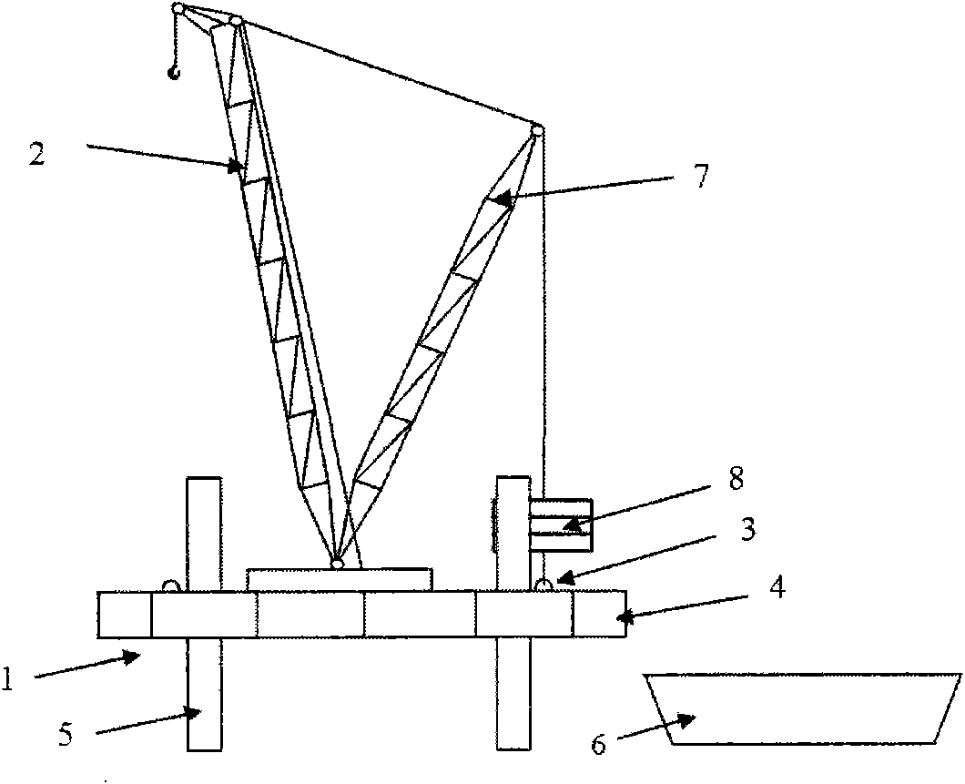 Installation equipment of above-water wind generator and construction method thereof