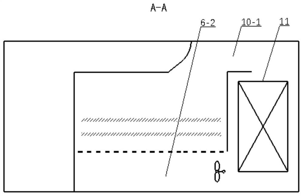 Alternate air supply tunnel type freezing device