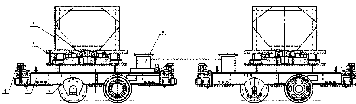 Method for transporting road rail iron in mine and road rail iron transport vehicle