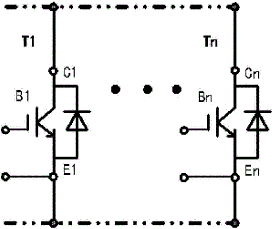 AC/DC switching circuit based on hybrid parallel power devices