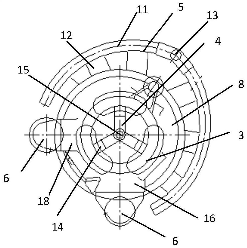 Casting structure and casting method of internal gear box