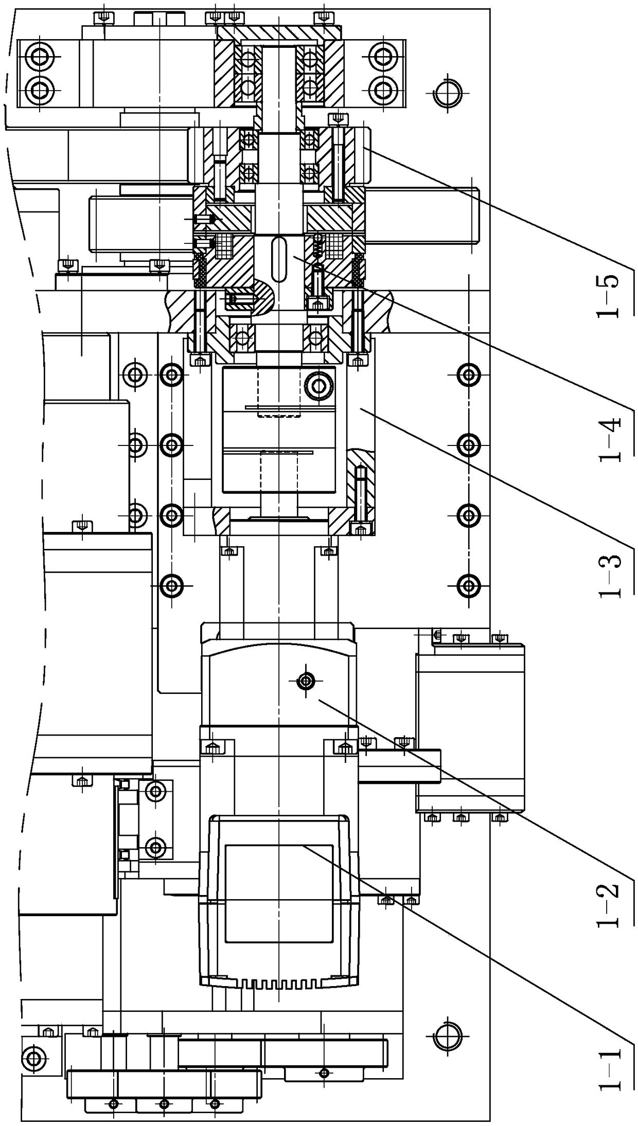 Small-diameter cylindrical target continuous firing device