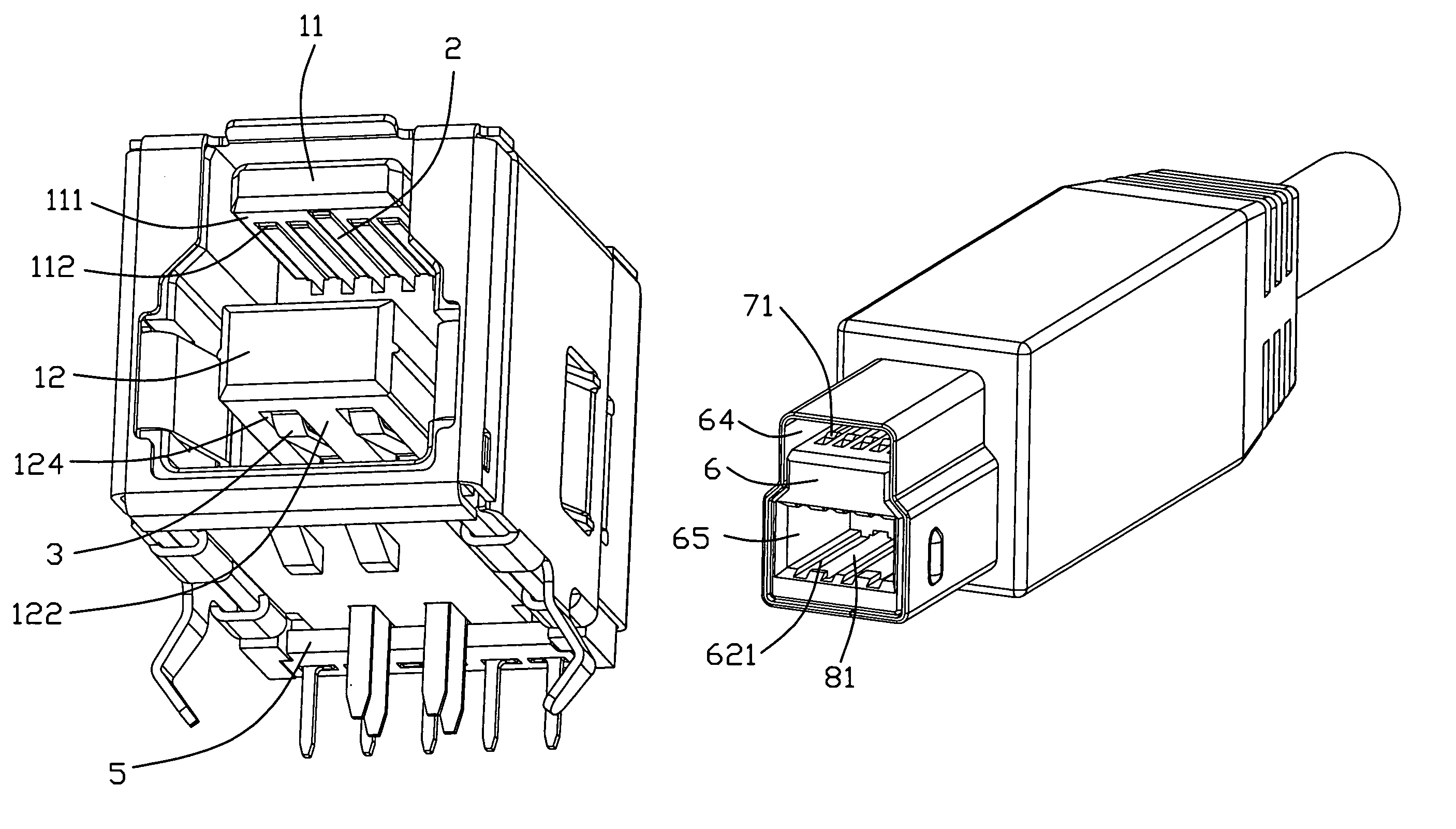 Electrical connector with additional mating port