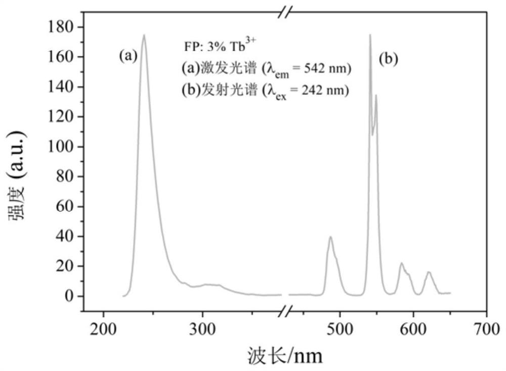 Green fluorophlogopite fluorescent powder with high quantum yield as well as preparation method and application of green fluorophlogopite fluorescent powder