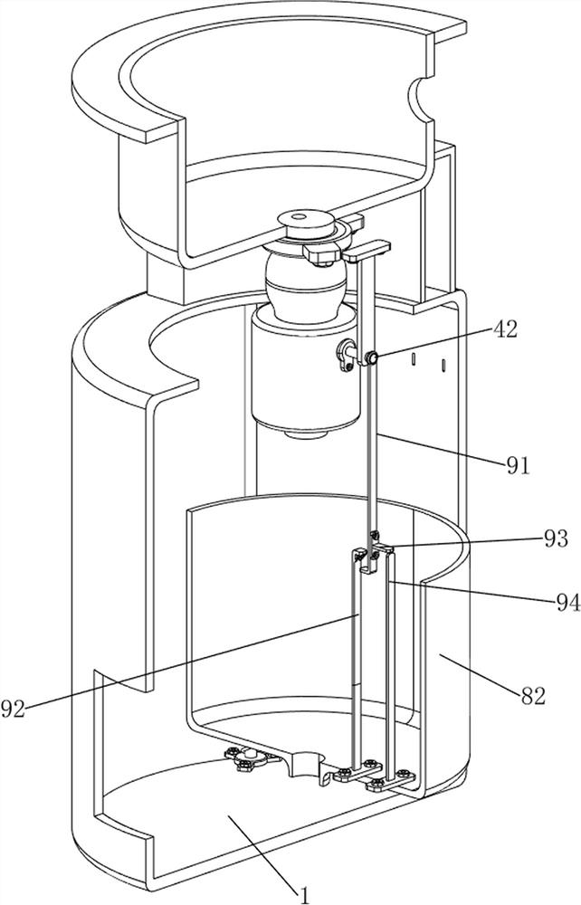 Washing device convenient for patients suffering from action impairment