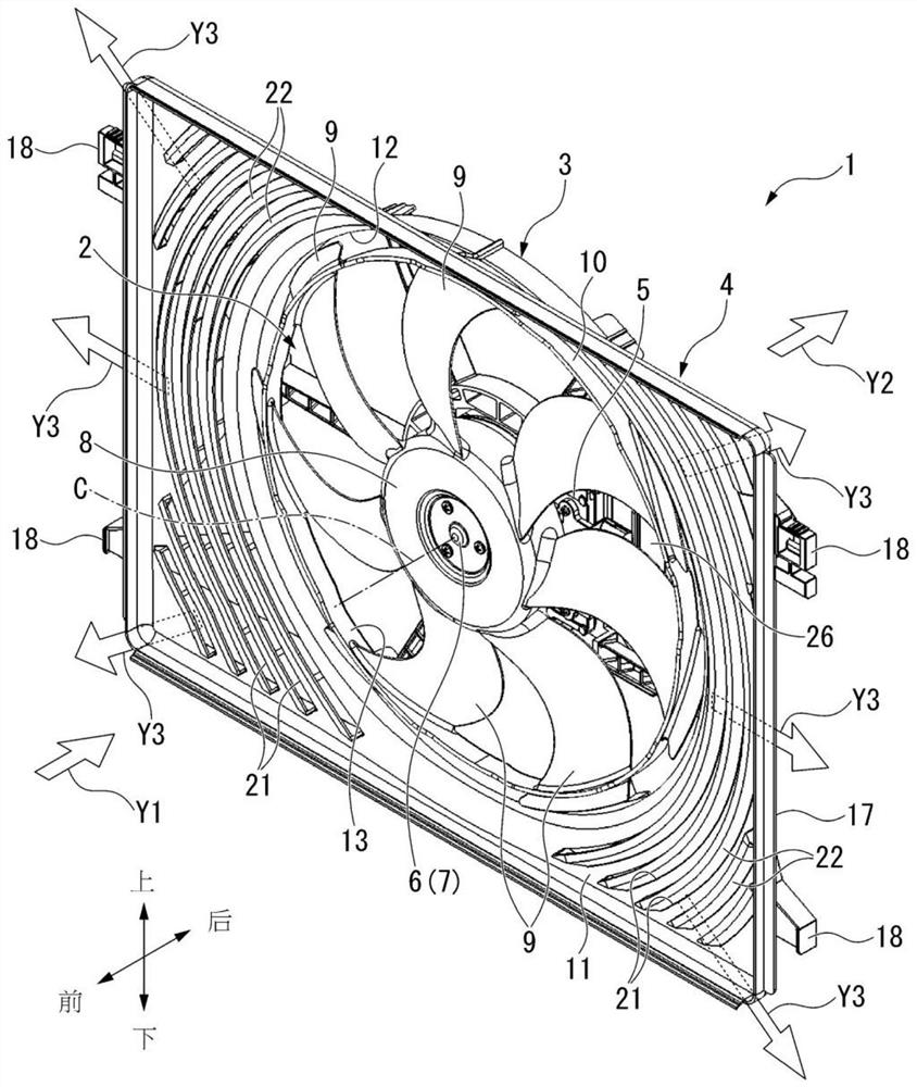 Fan shield and air supply device