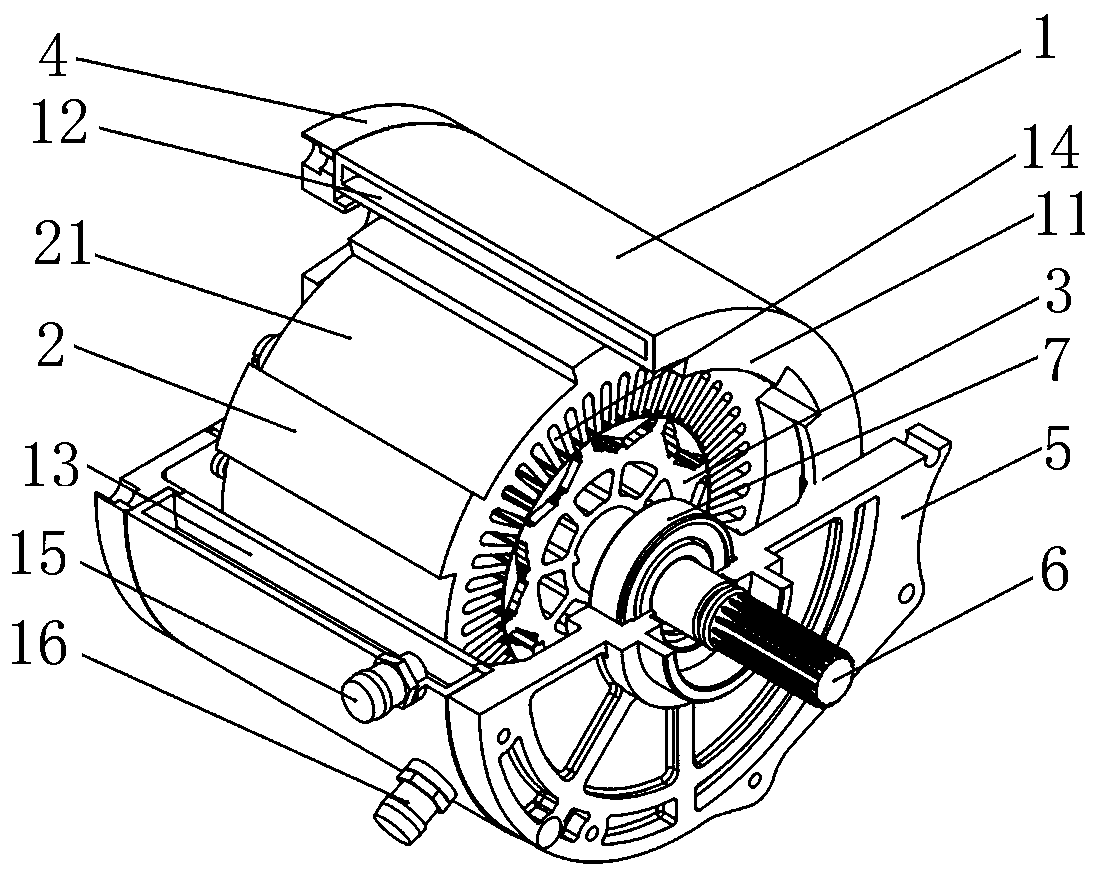 Motor and vehicle using the same