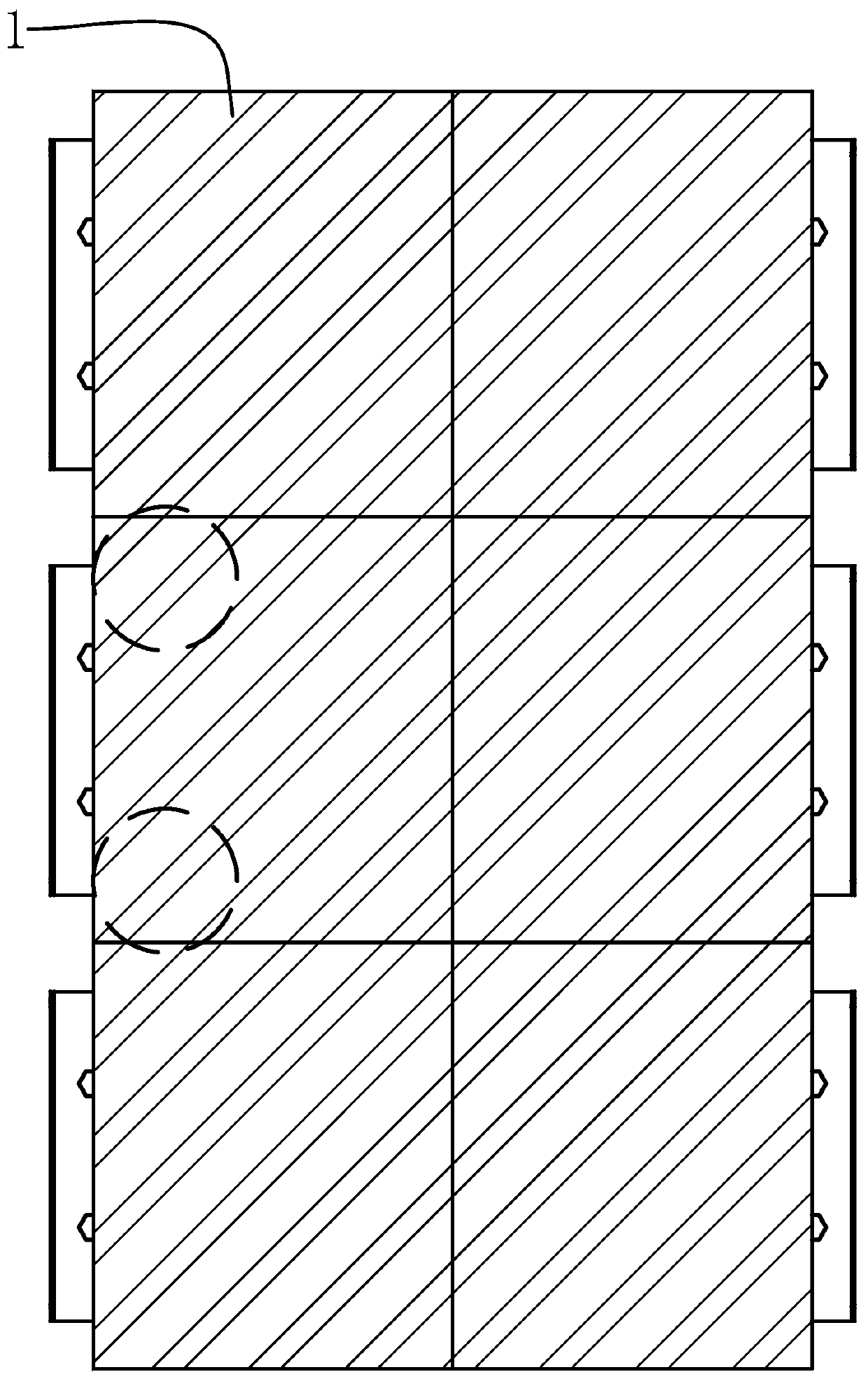A seamless building curtain wall structure and its disassembly method