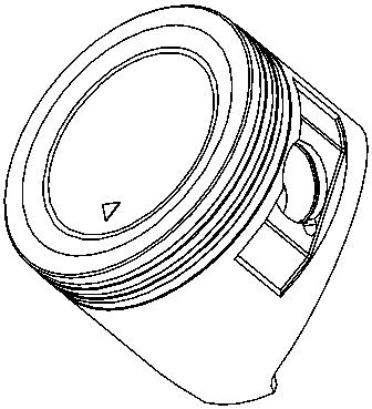 T-shaped piston on general gasoline machine