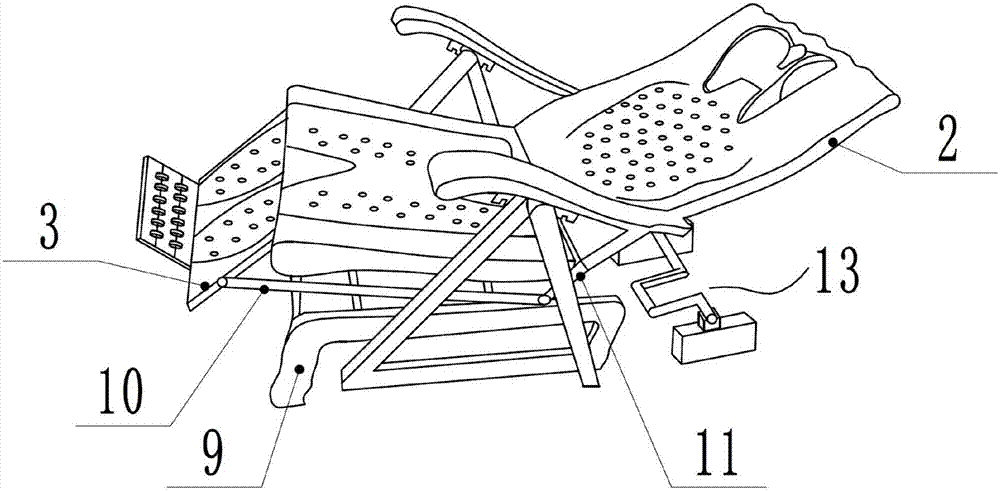 Rocking chair in human body model