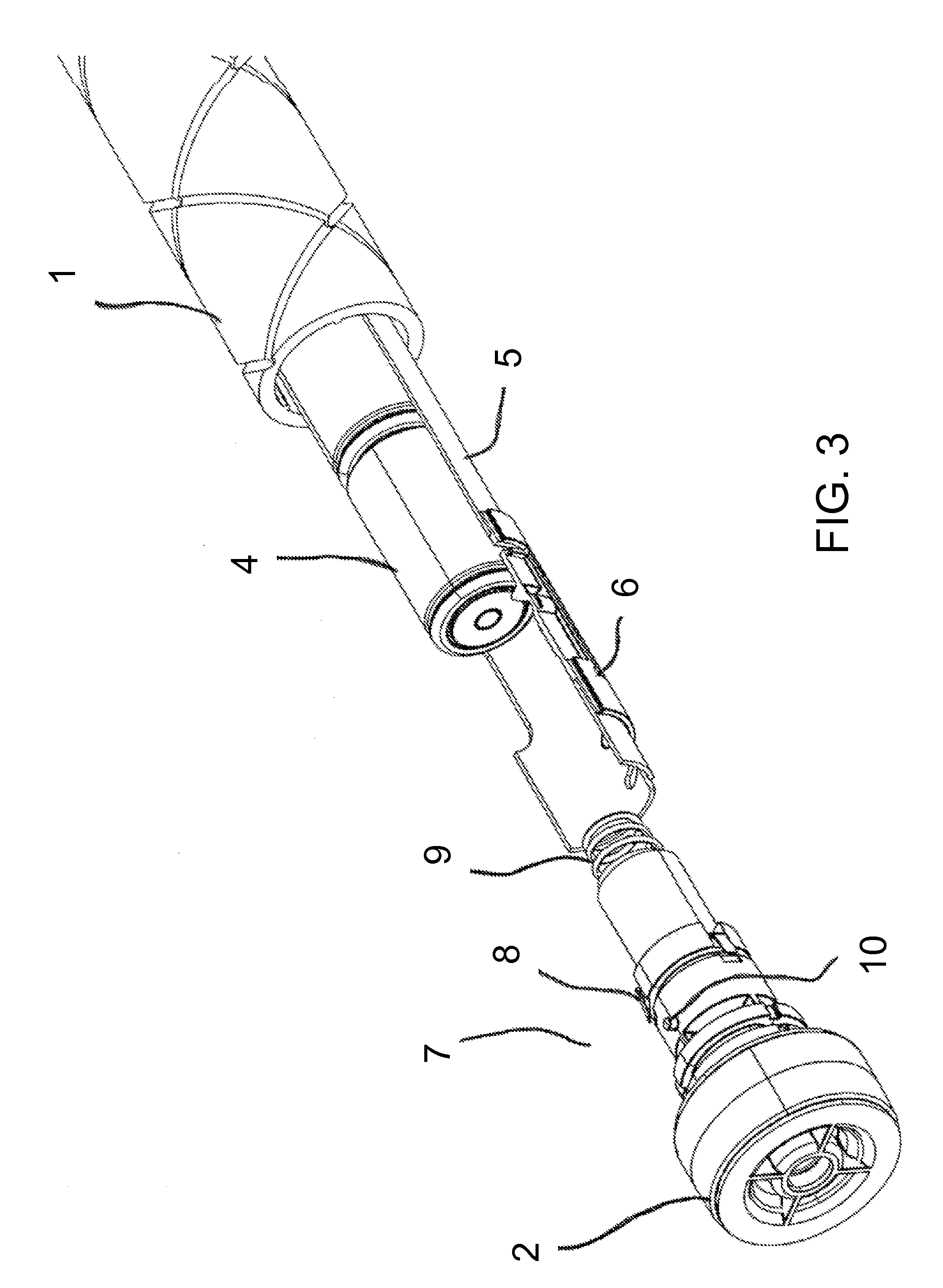 Drapery tube incorporating batteries within the drapery tube, with a stop for facilitating the loading and unloading of the batteries