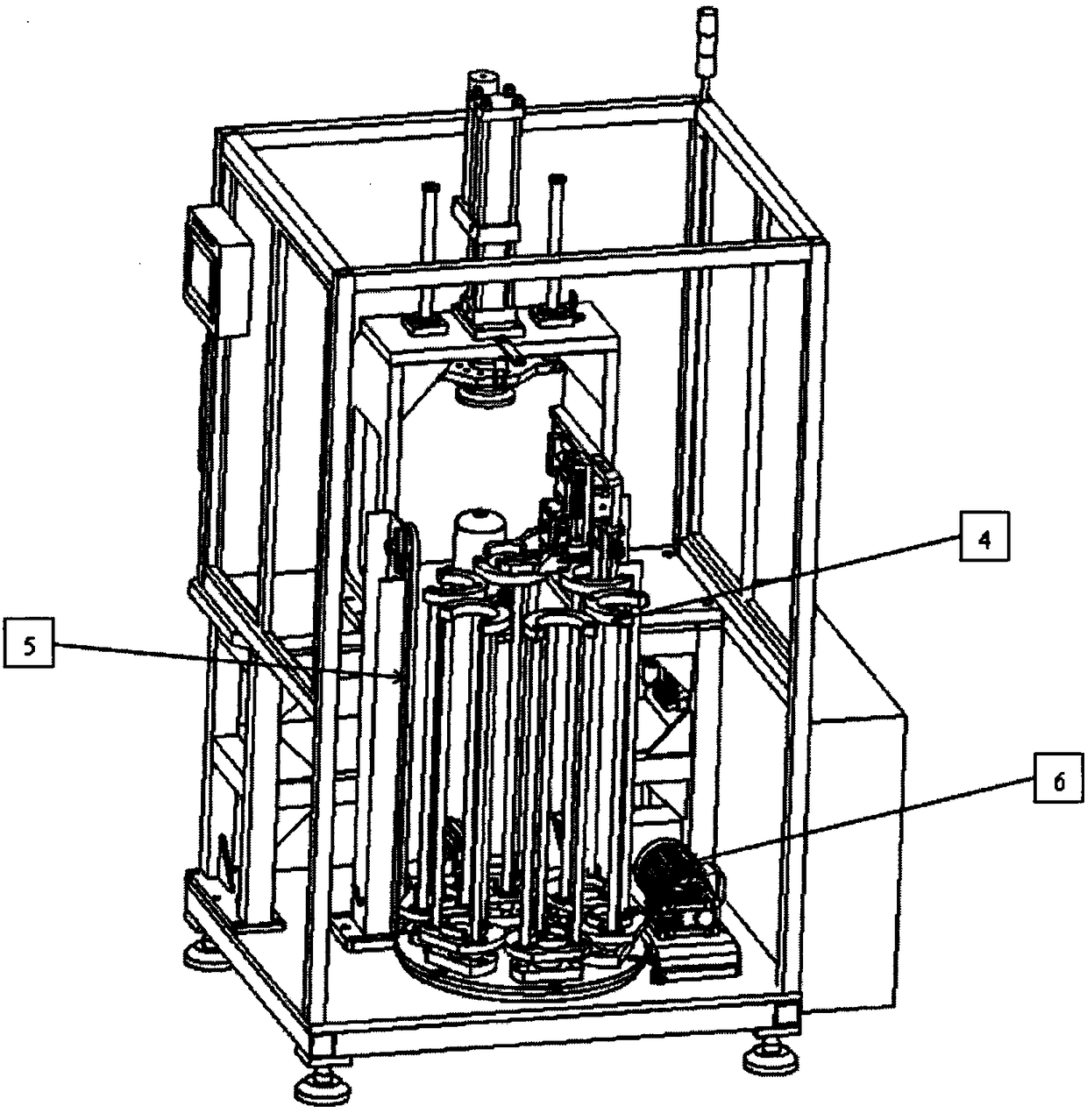 End cover press-fitting equipment and application method thereof