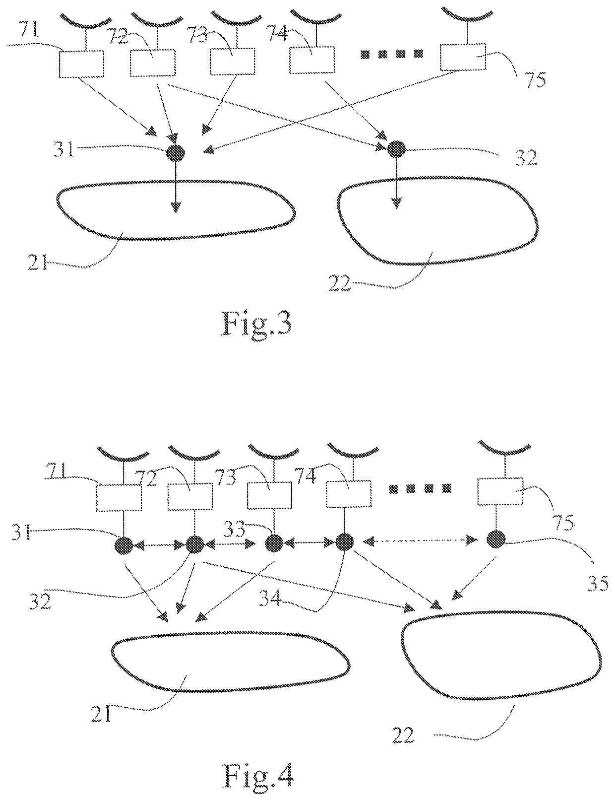 Method for creating maps by random processing of data received from moving sensors
