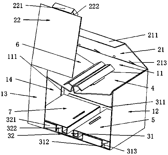 Up-and-down dual self-buckling self-sealing packaging box