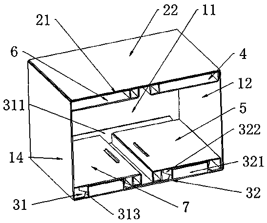 Up-and-down dual self-buckling self-sealing packaging box