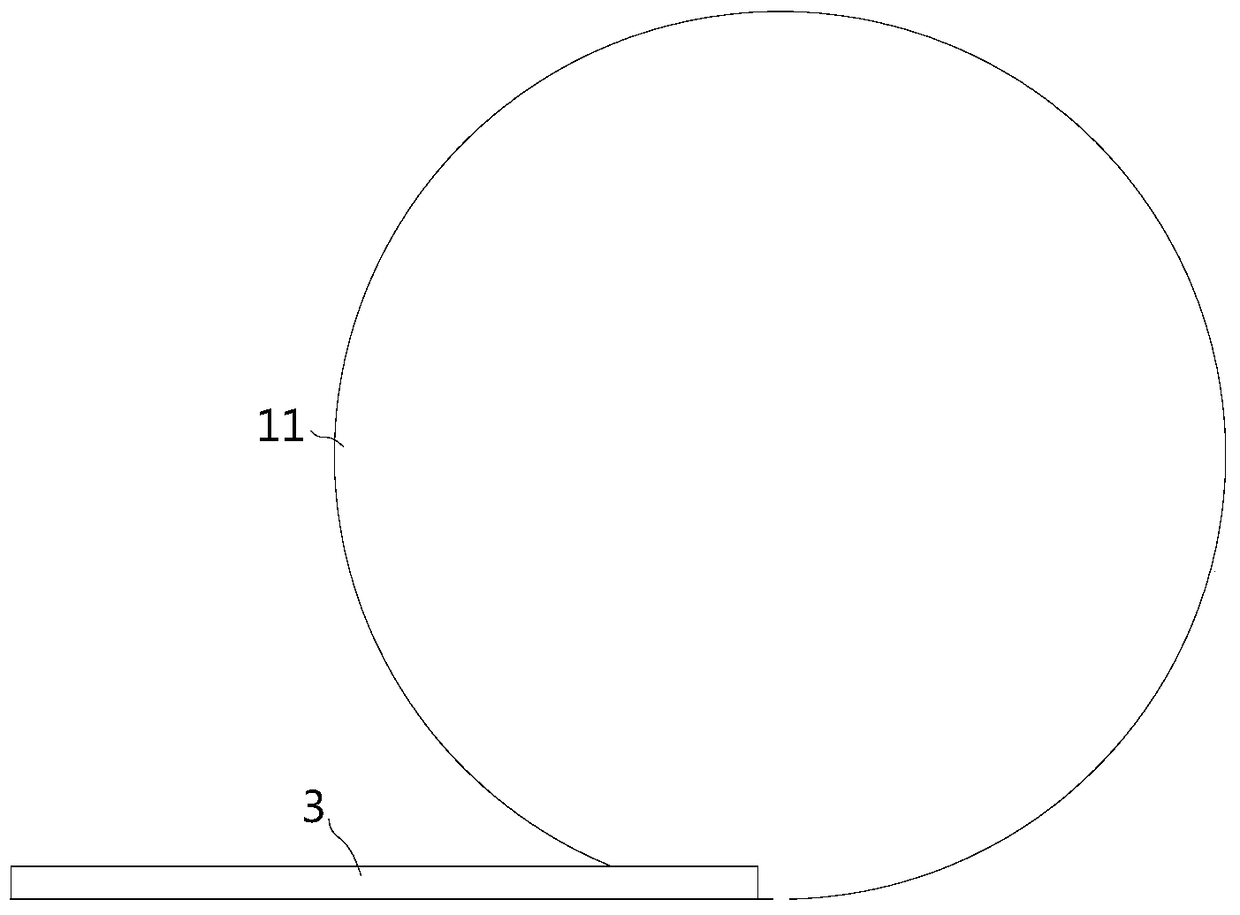 Device for continuous separation of coarse particles before titanium dioxide coating process