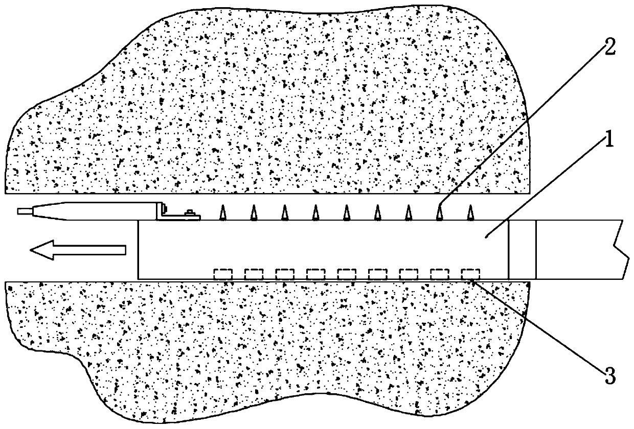 Novel horizontal directional drilling crossing percussive rotary drilling method