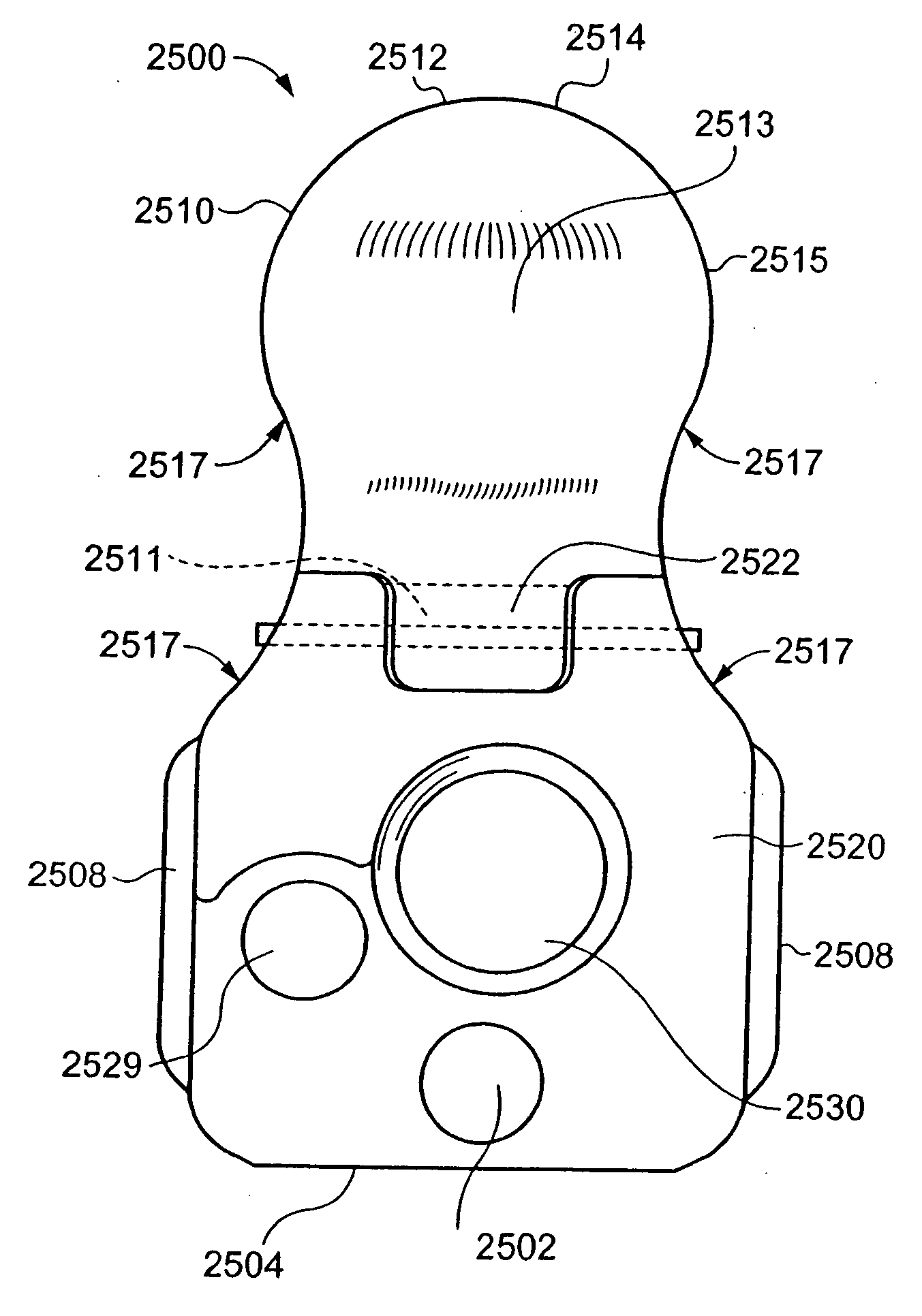 Inter-cervical facet implant with implantation tool