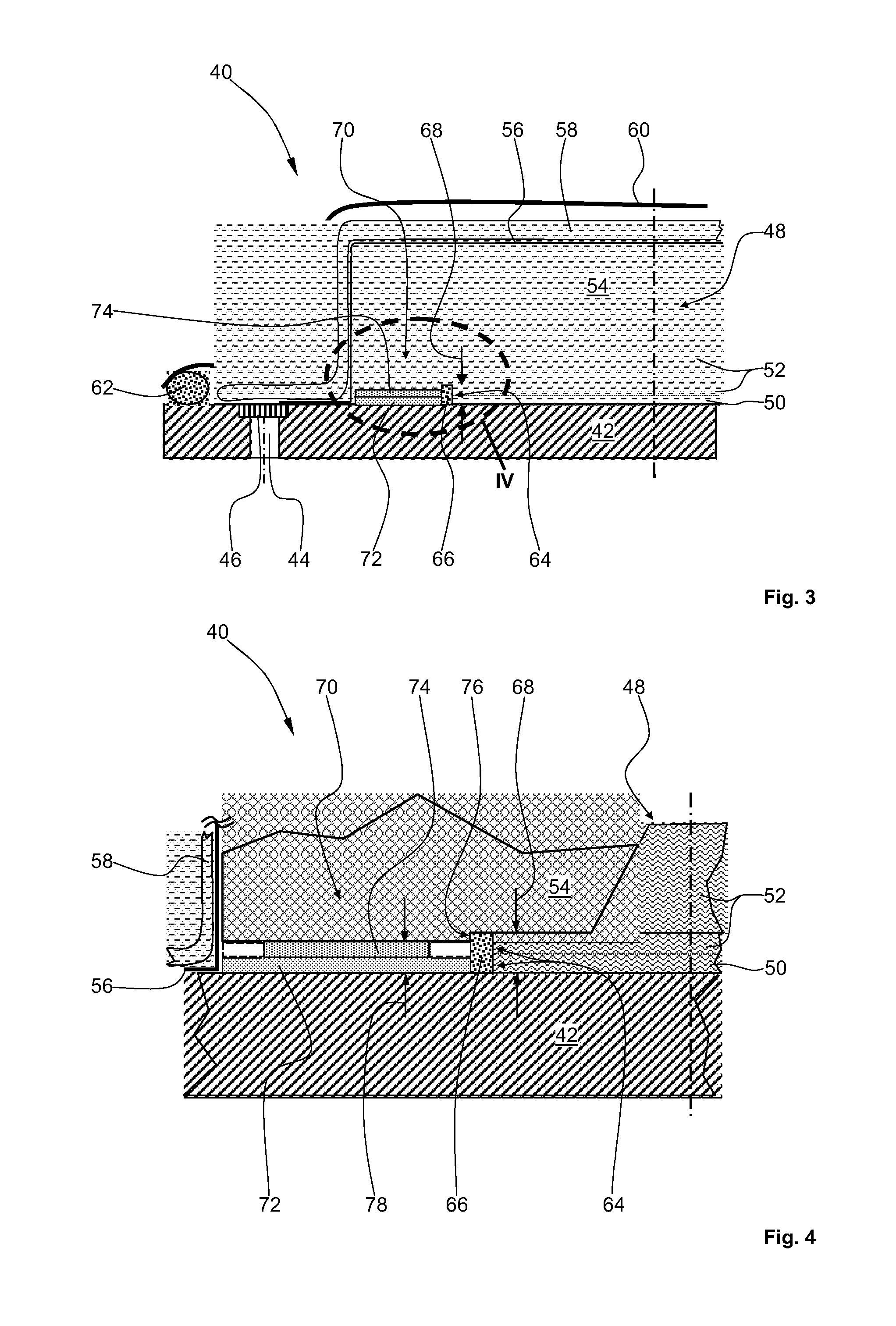 Device for the manufacture of a bonded component from fibre-reinforced plastics and also a method