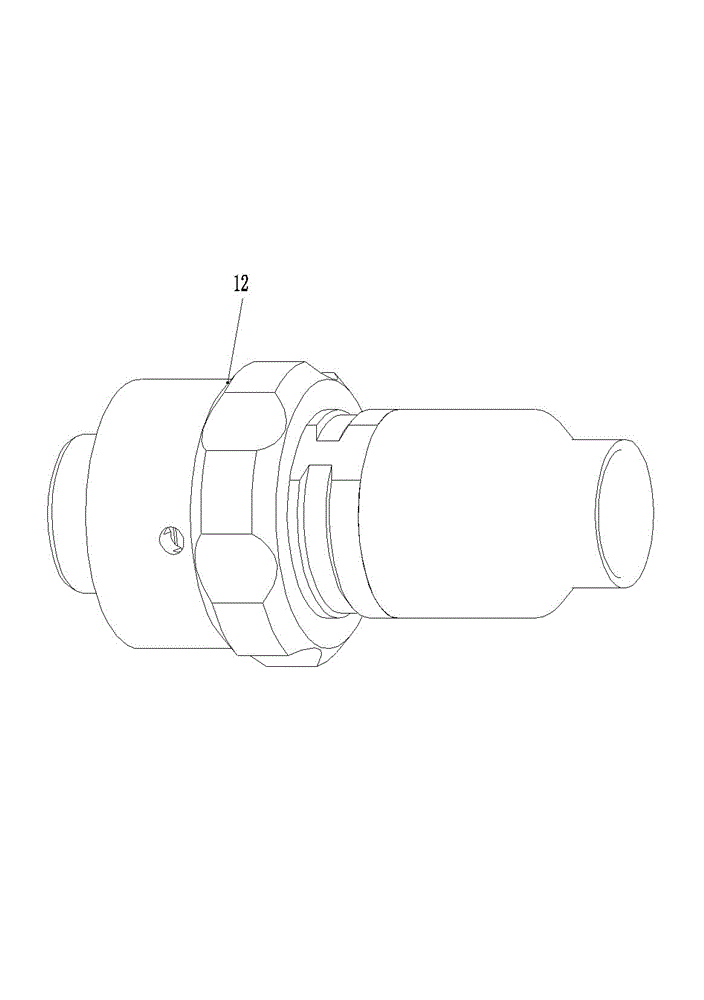 Locking threaded connector and assembly thereof