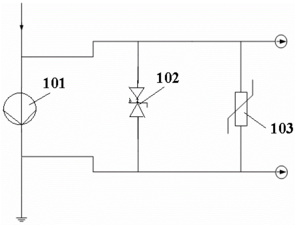 A method and device for online detection of the state of a line arrester with a series gap