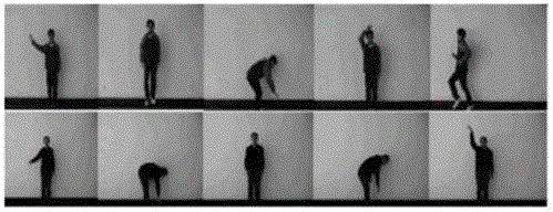 Human gesture recognizing method based on depth convolution condition random field