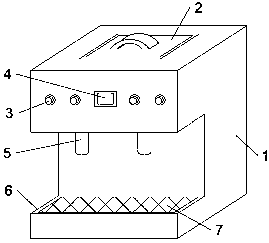Coffee machine and stuffy steaming and brewing control method thereof