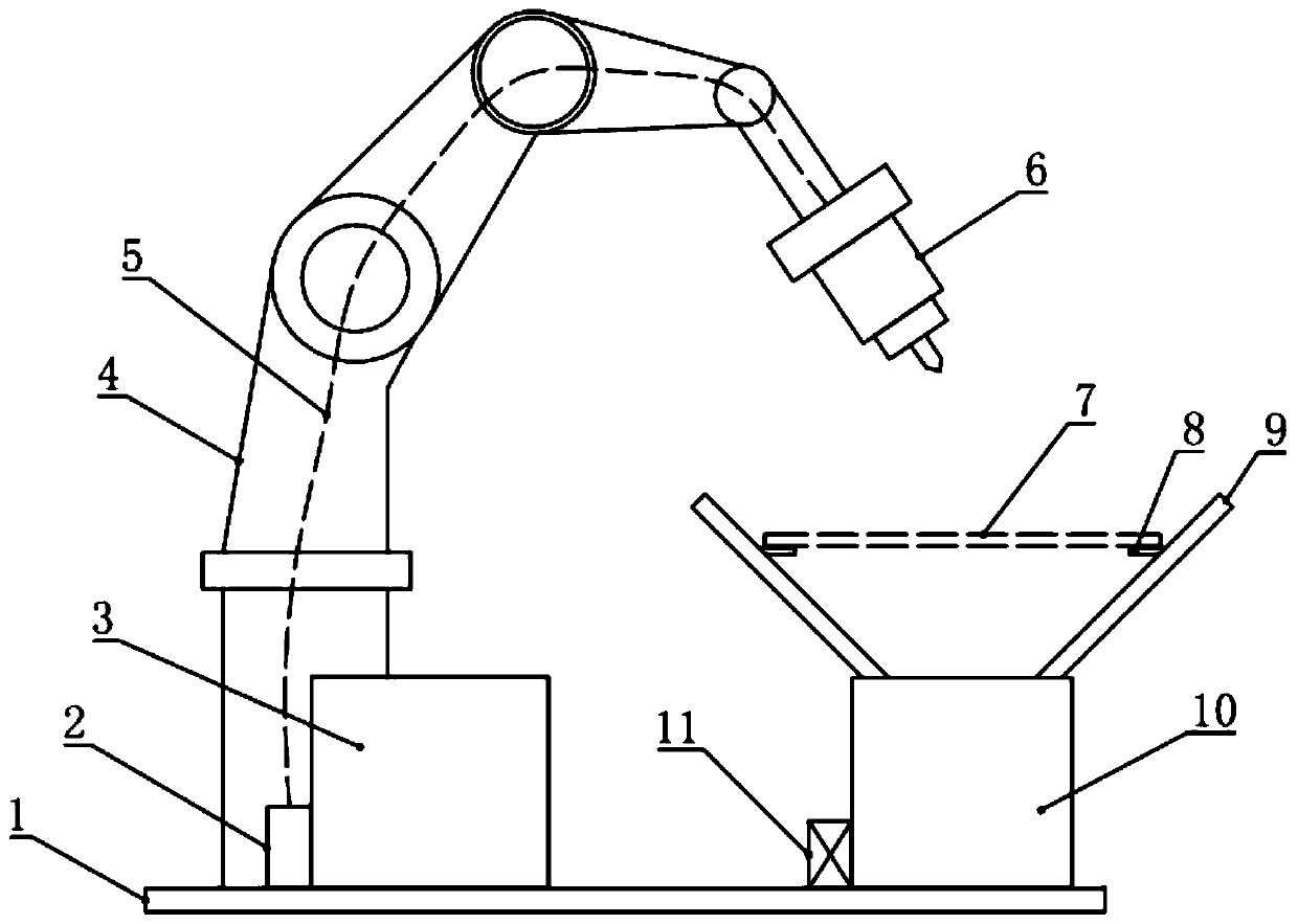 Automatic paint spraying device for stainless steel mesh processing