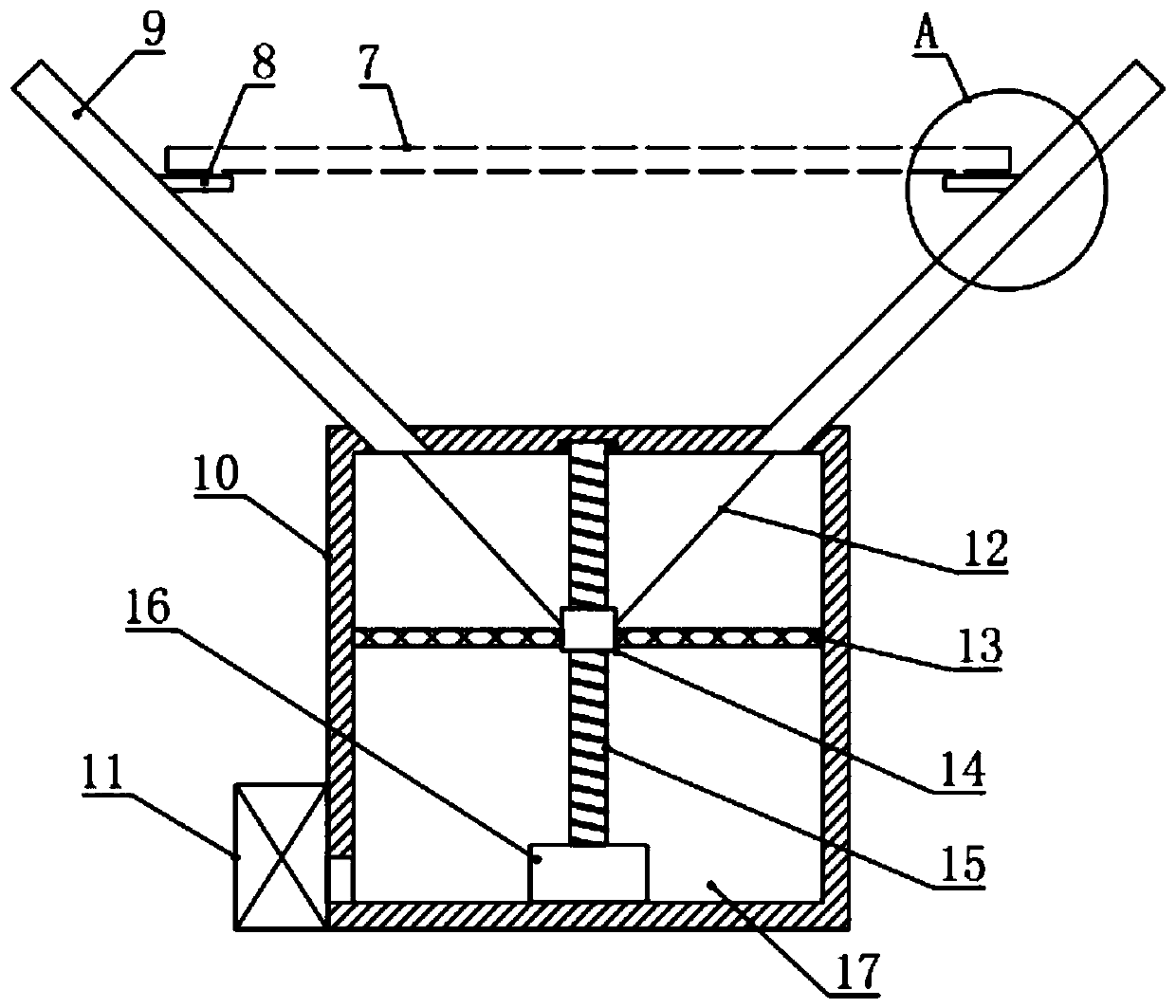 Automatic paint spraying device for stainless steel mesh processing